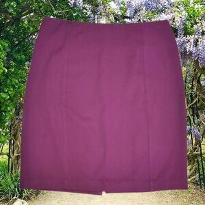💠RICKIS Pencil Skirt Classic Above Knee Plum Purple Spring Summer Fall Office